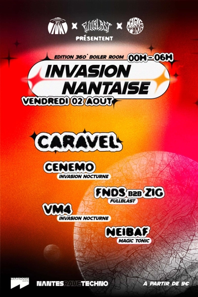 Nantes Rave Techno w/ Caravel - Invasion Nantaise