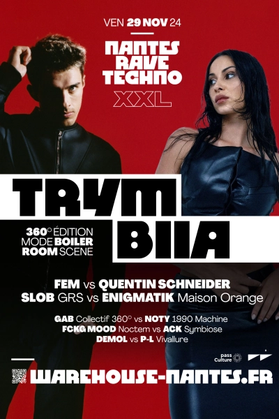 Nantes Rave Techno XXL w/ Trym, Biia & More