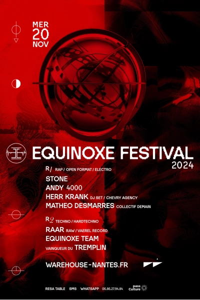 Équinoxe Festival 2024 prés. Stone, Andy 4000, Herr Krank & more