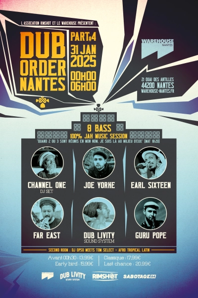 Dub Order #4 prés. Channel One, Joe Yorke, Earl Sixteen & More