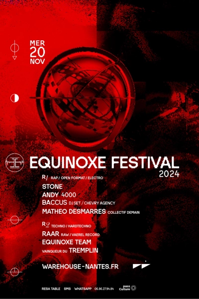 Équinoxe Festival 2024 prés. Stone, Andy 4000, Baccus & more