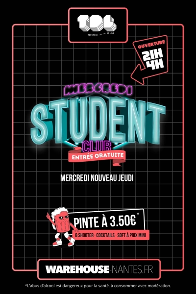 Mercredi Student - Nouveau rendez-vous étudiant au Hangar à Bananes !