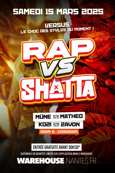 Versus : Rap vs Shatta !